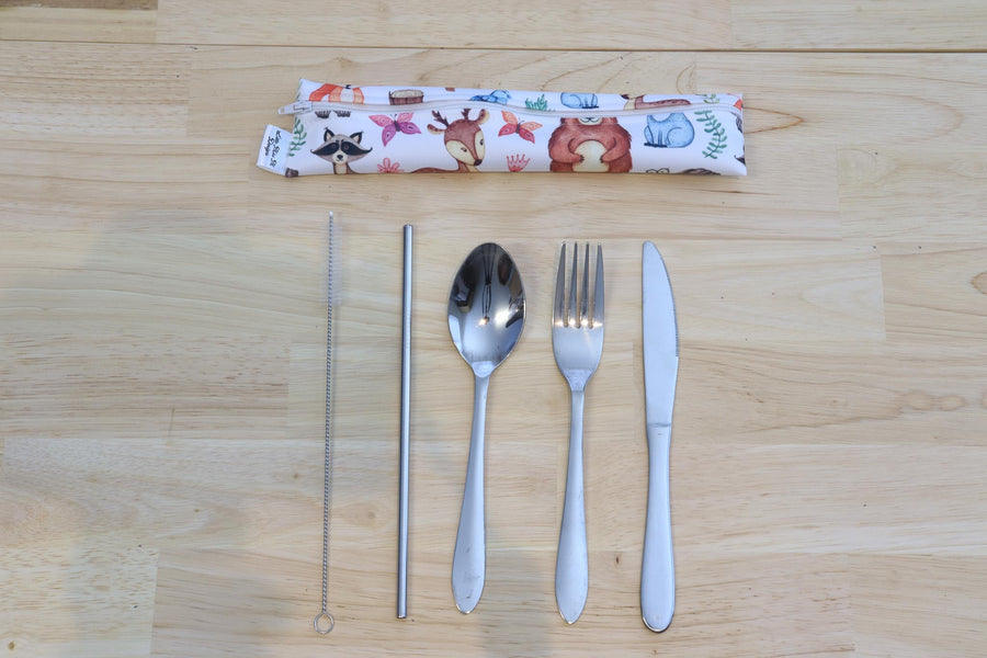 Forest Friends Cutlery Pouch