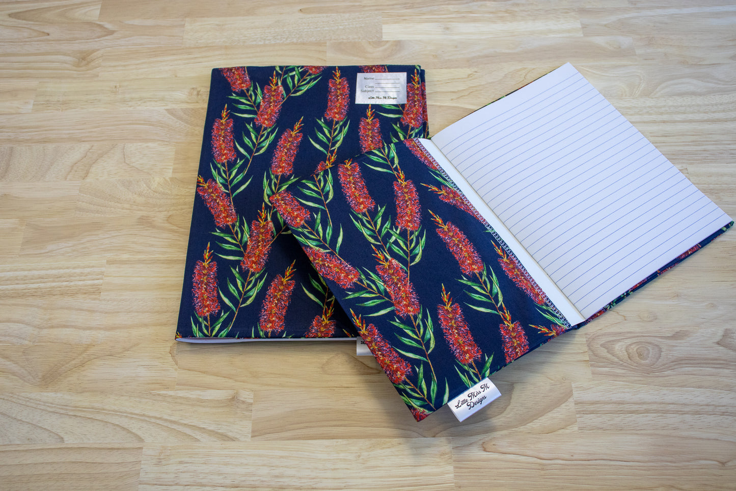 Navy Bottlebrush Book Covers