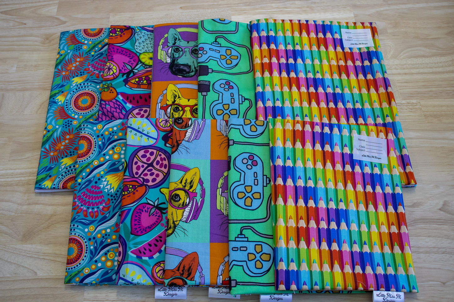 Pack of 10 Bright Scrapbook Covers
