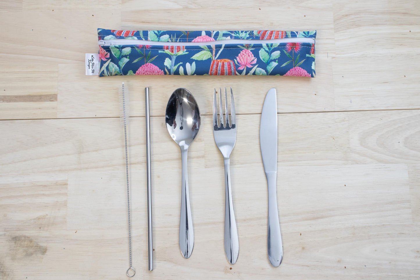 Navy Natives Cutlery Pouch