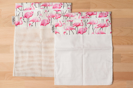 Flamingos Produce Bags