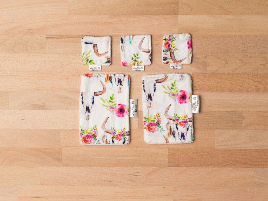 Cow Skulls Makeup Wipes